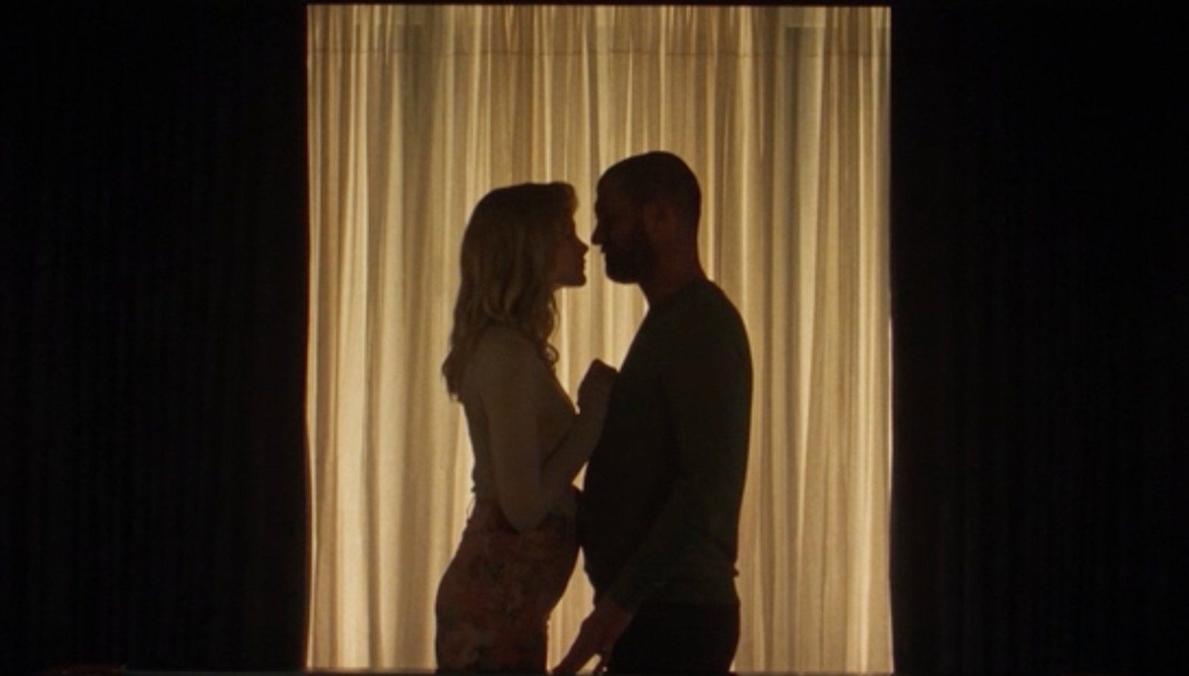 Sam and Shannon about to kiss in Mint on BBC One