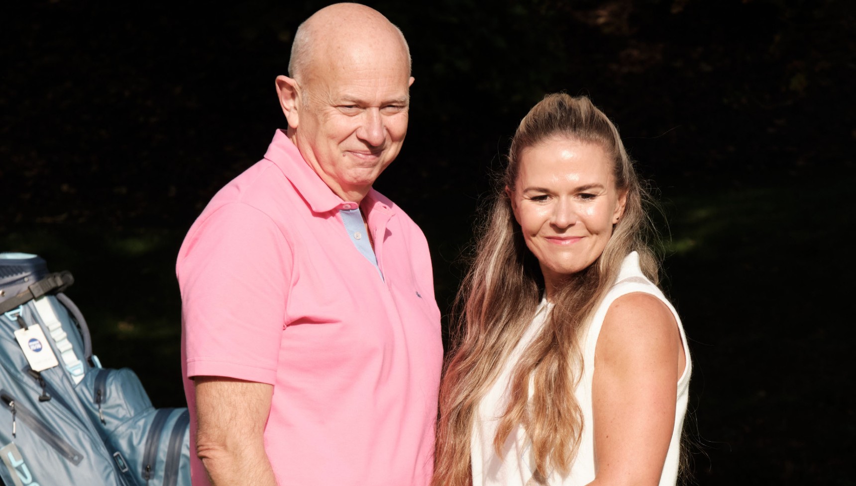 The evil James Smith and his lover DI Janet Wilson in Beyond Paradise