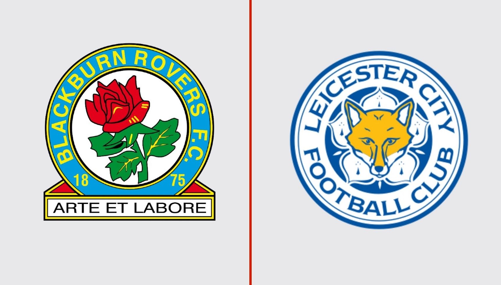 Blackburn Rovers and Leicester City's logos