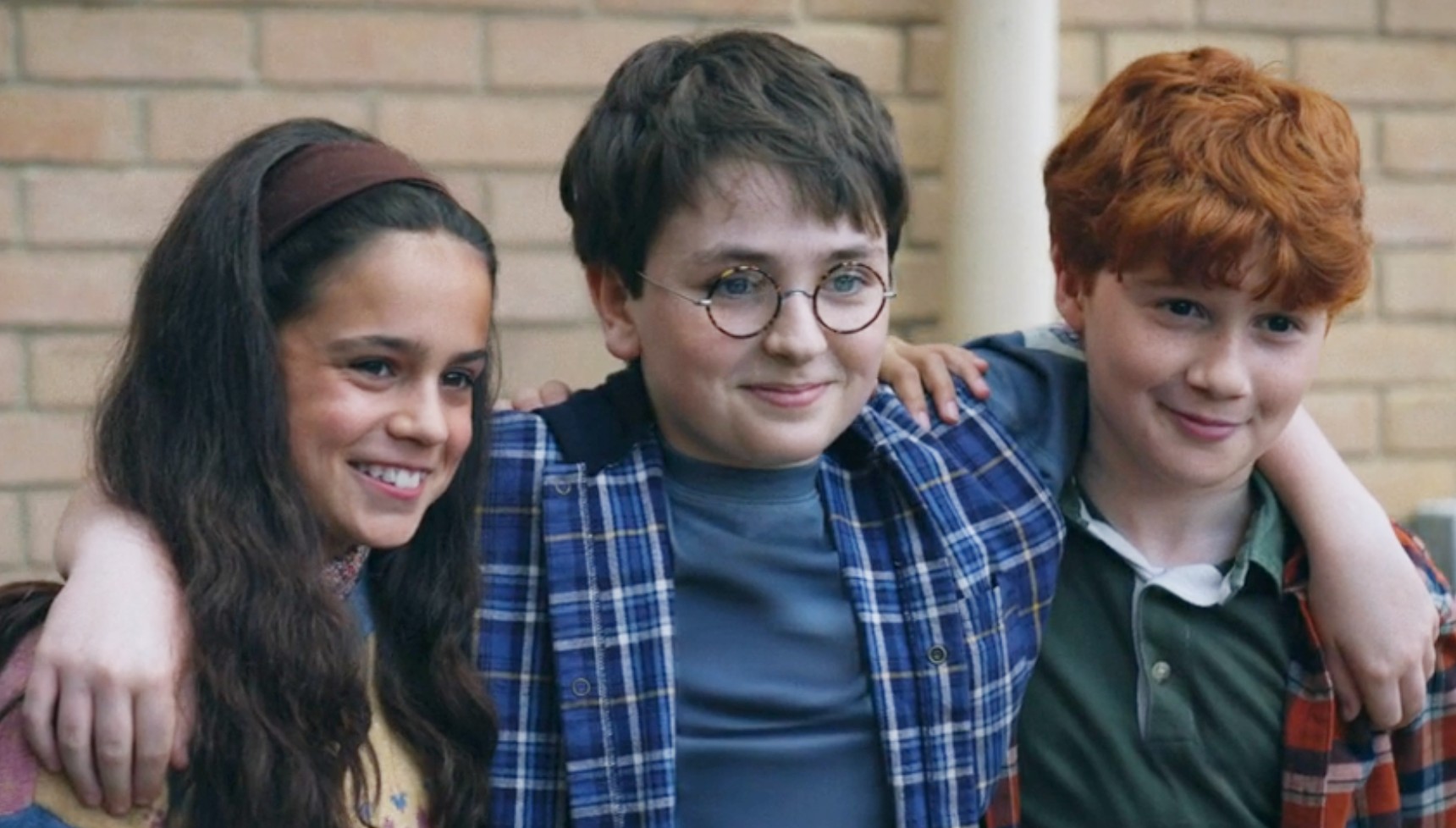 Hermione, Harry, and Ron in the Harry Potter TV show