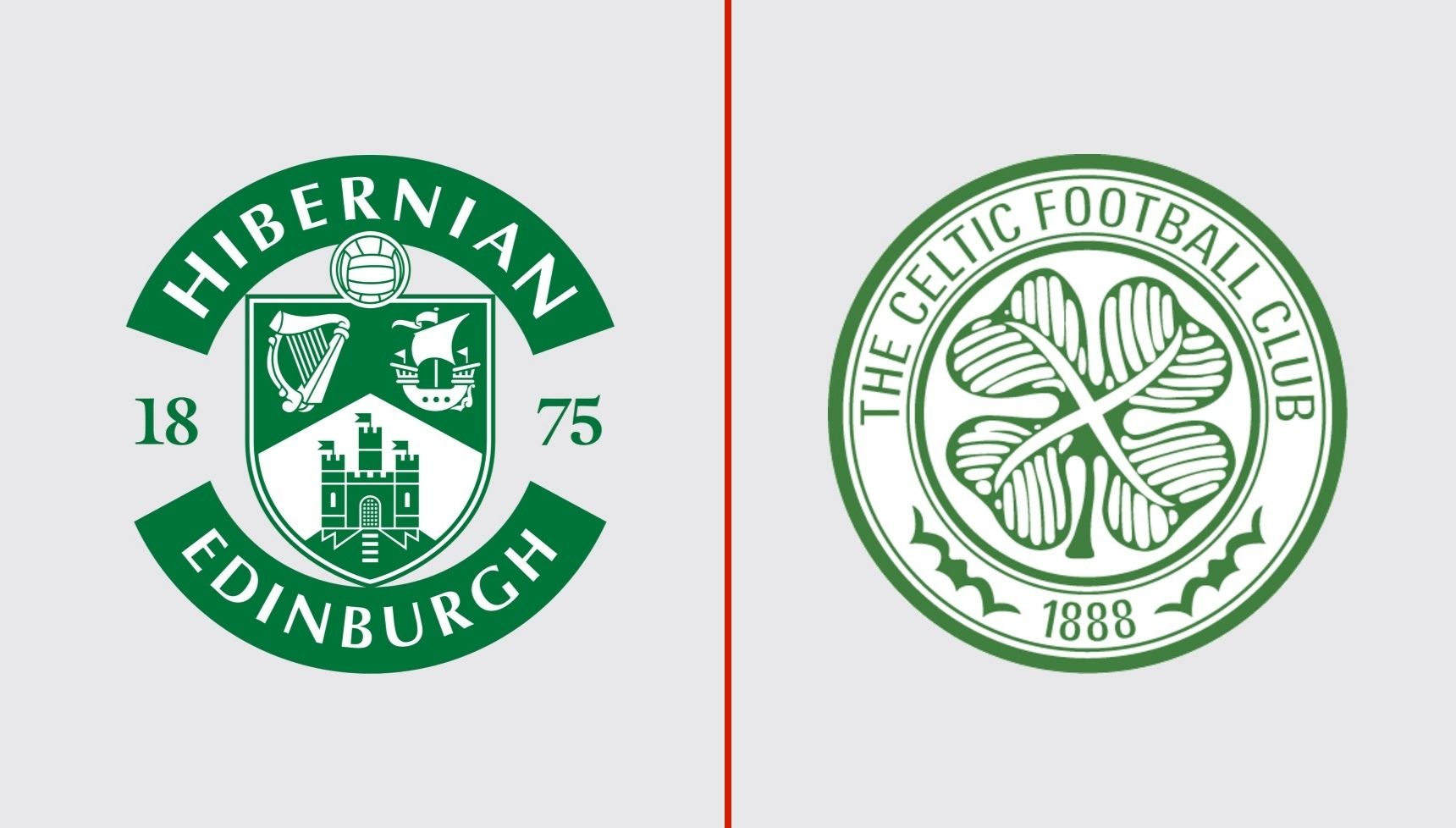 Hibernian and Celtic's logos
