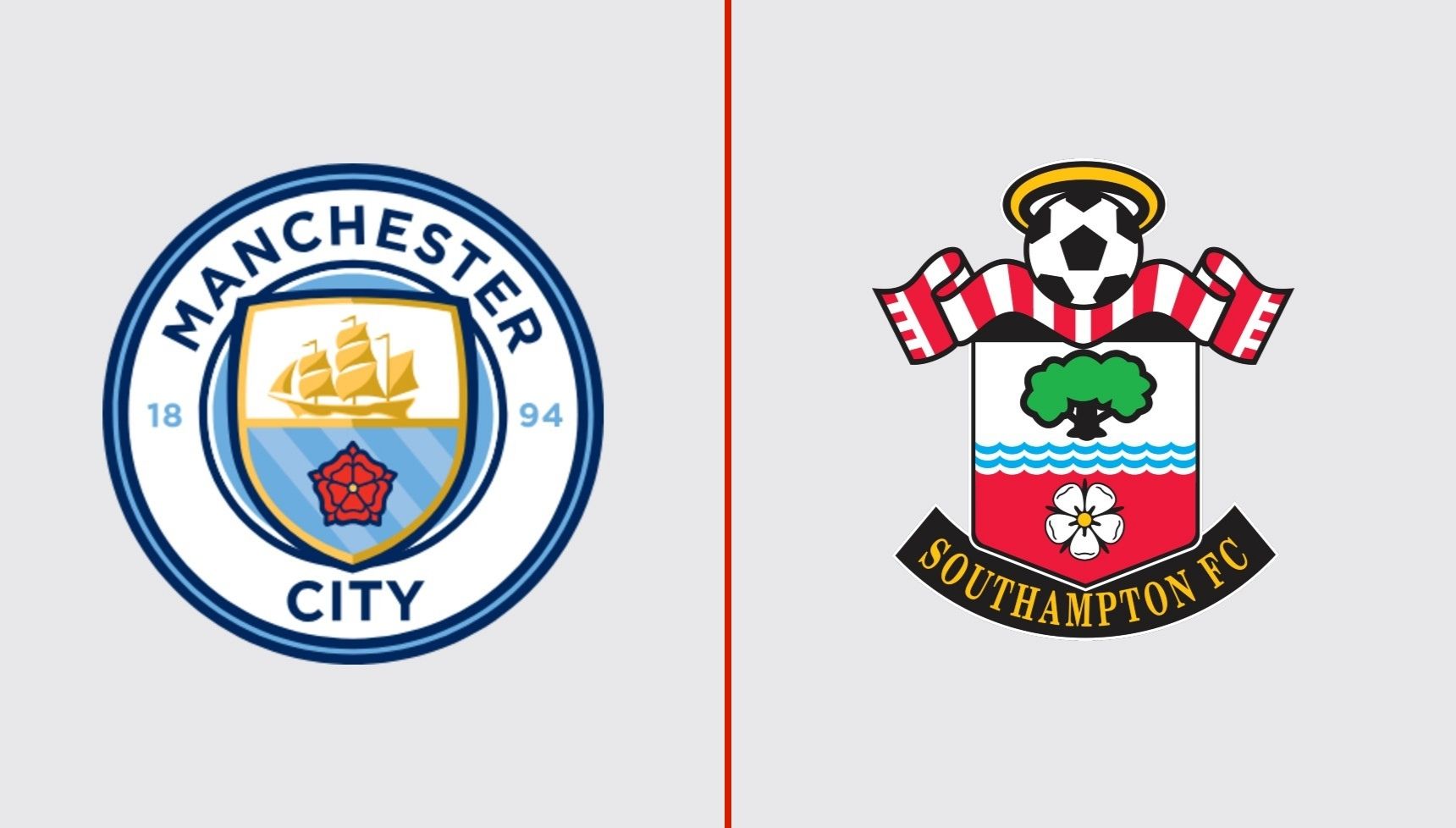 Manchester City and Southampton's logos