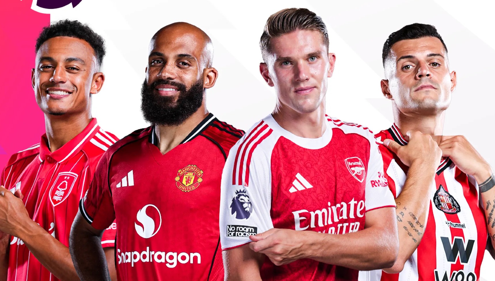 Four Premier League footballers 