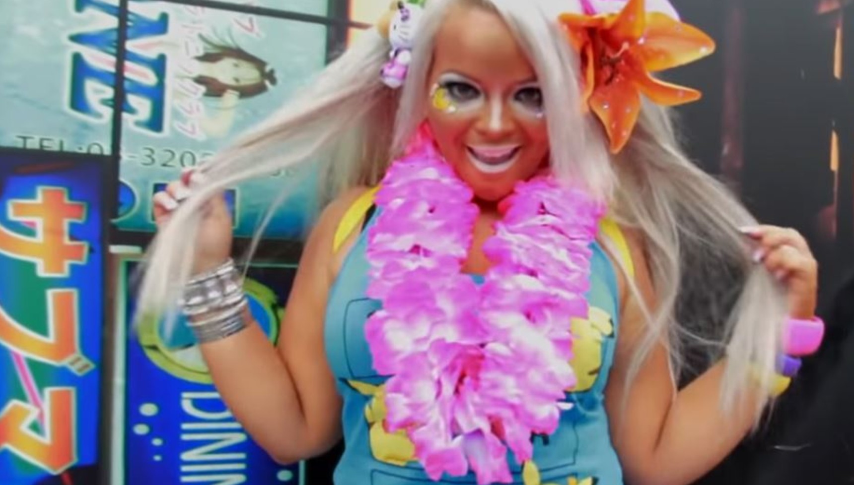 Trisha Paytas in costume as Trishii