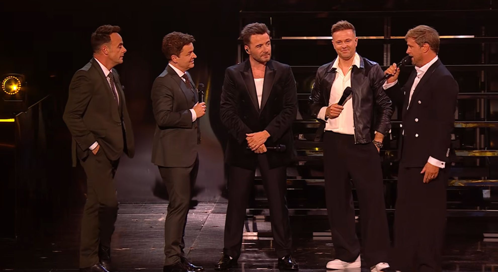 Ant and Dec and Westlife on BGT