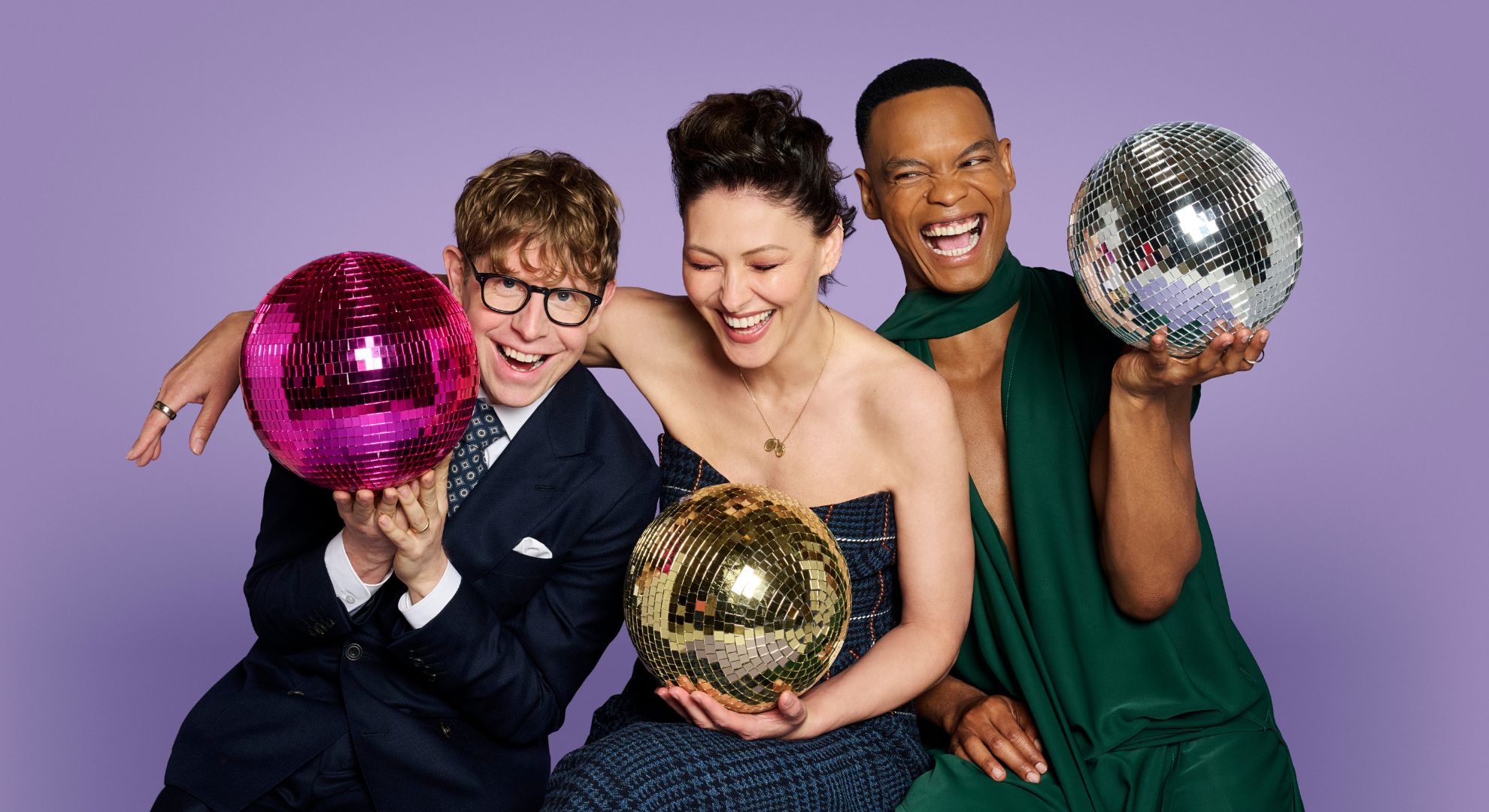 Josh Widdicombe, Emma Willis, Johannes Radebe