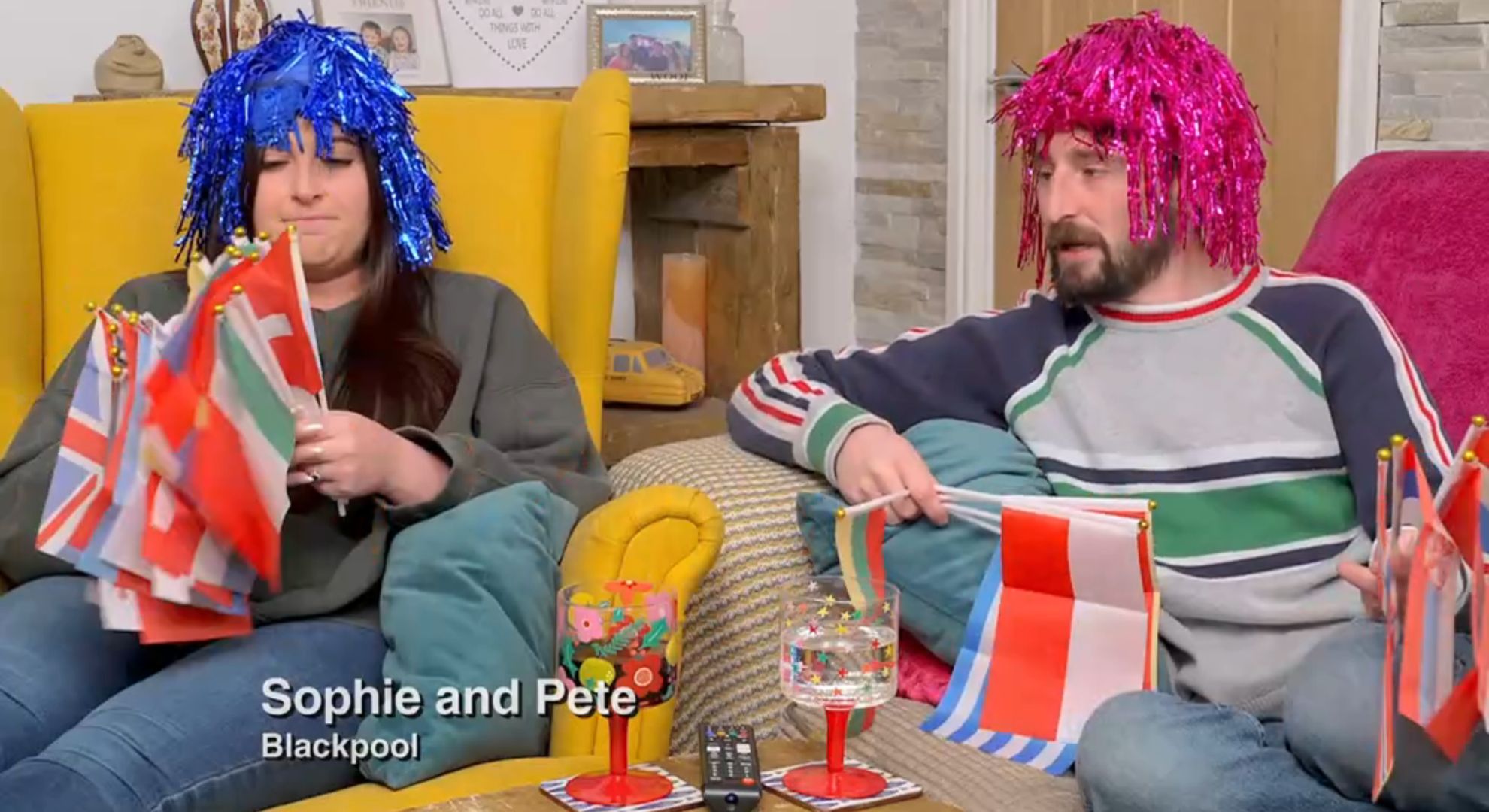Pete and Sophie on Gogglebox