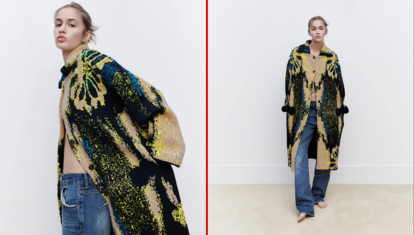 Zara coat as worn by Lucy Logan in Number One Fan