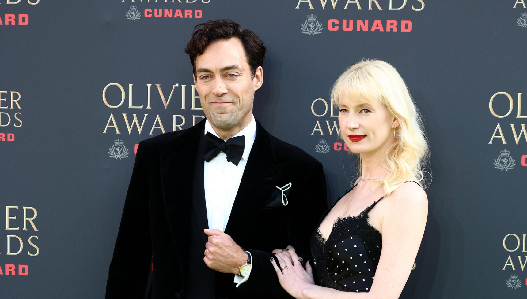 Alex Hassell and wife Emma