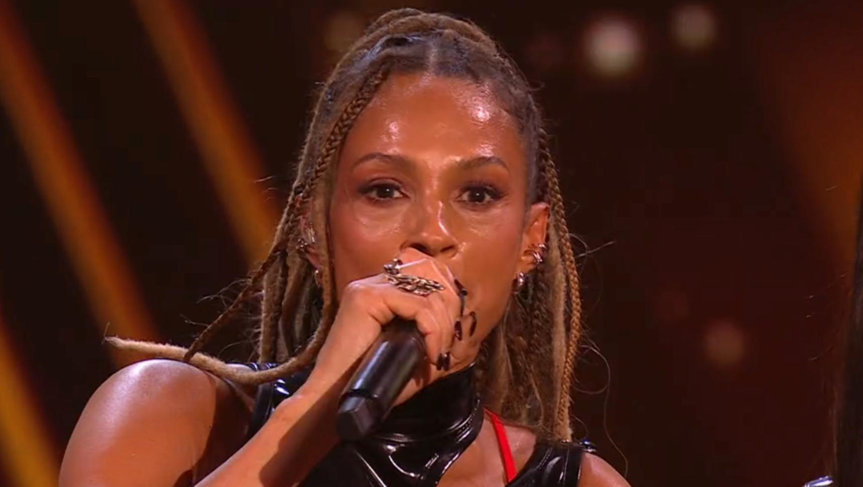 Alesha Dixon singing on BGT