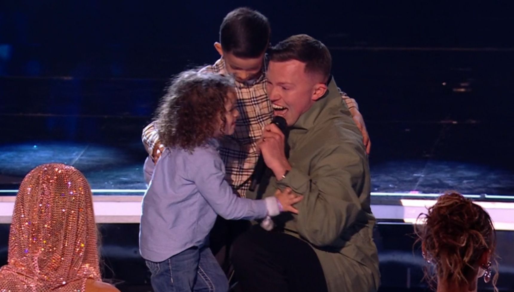 Sonny with his sons