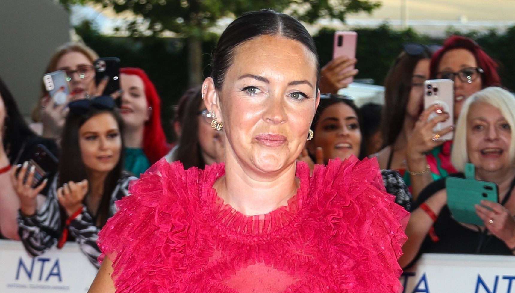 Lacey Turner pink dress