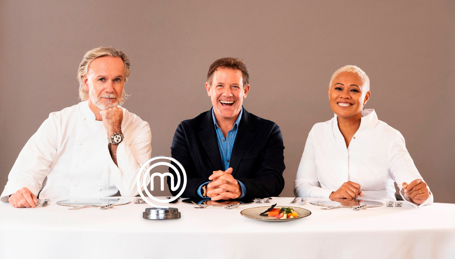 Marcus Wareing, Matt Tebbutt and Monica Galetti on MasterChef The Professionals