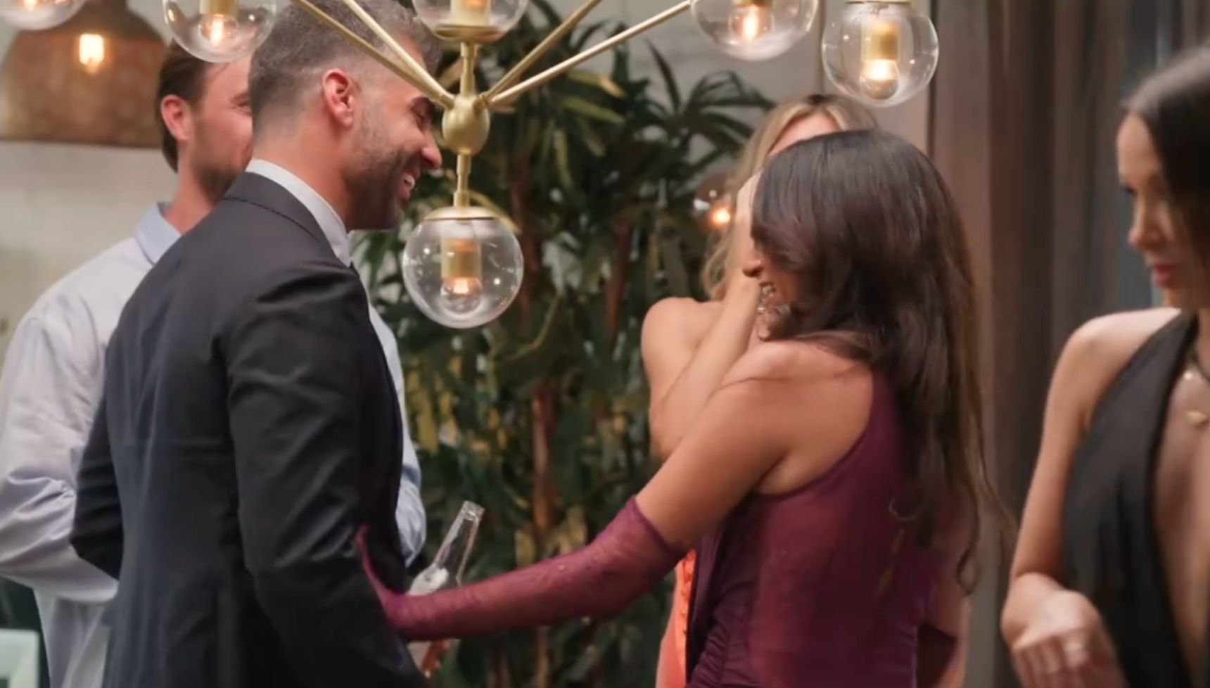Joel and Juliette at the MAFS Australia dinner party