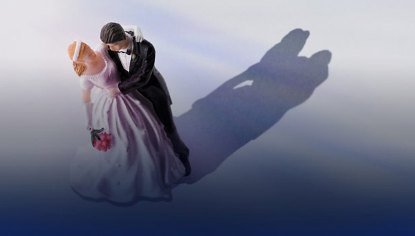 A bride and groom in an image from The Dark Side of Married at First Sight