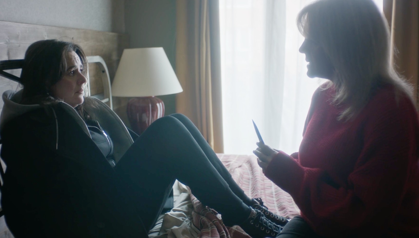 Donna abducted Lucy and kept her tied up in her house in Number One Fan