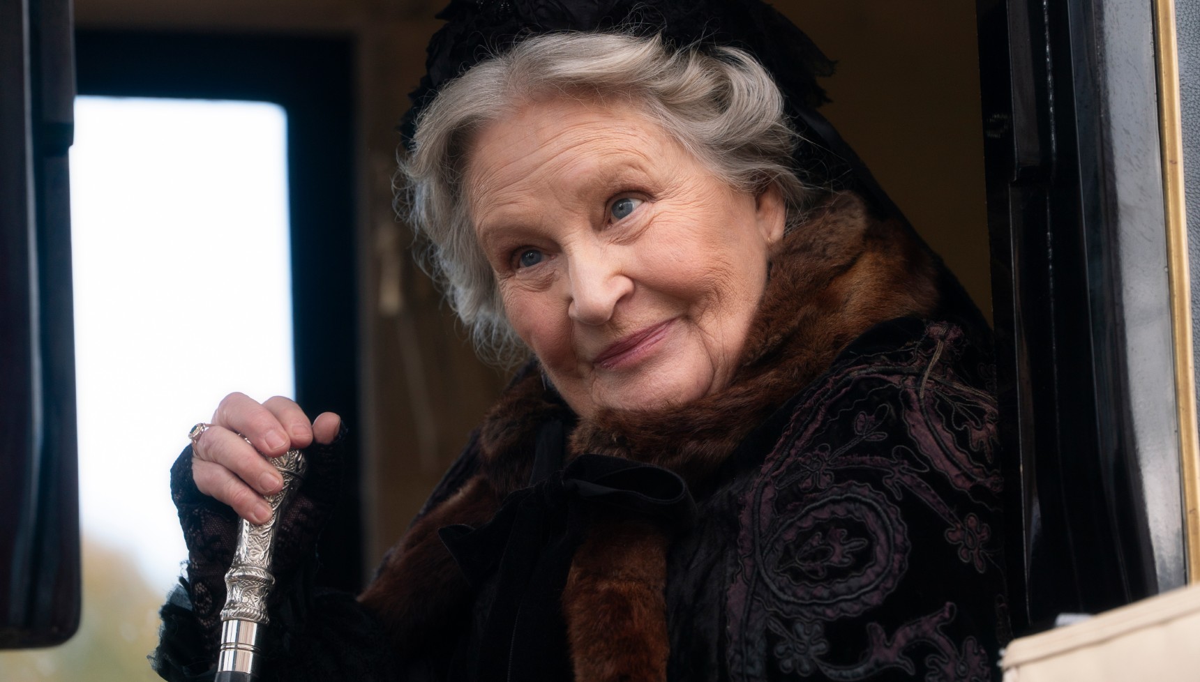Michele Dotrice as Lady Imelda Hansen in The Hardacres