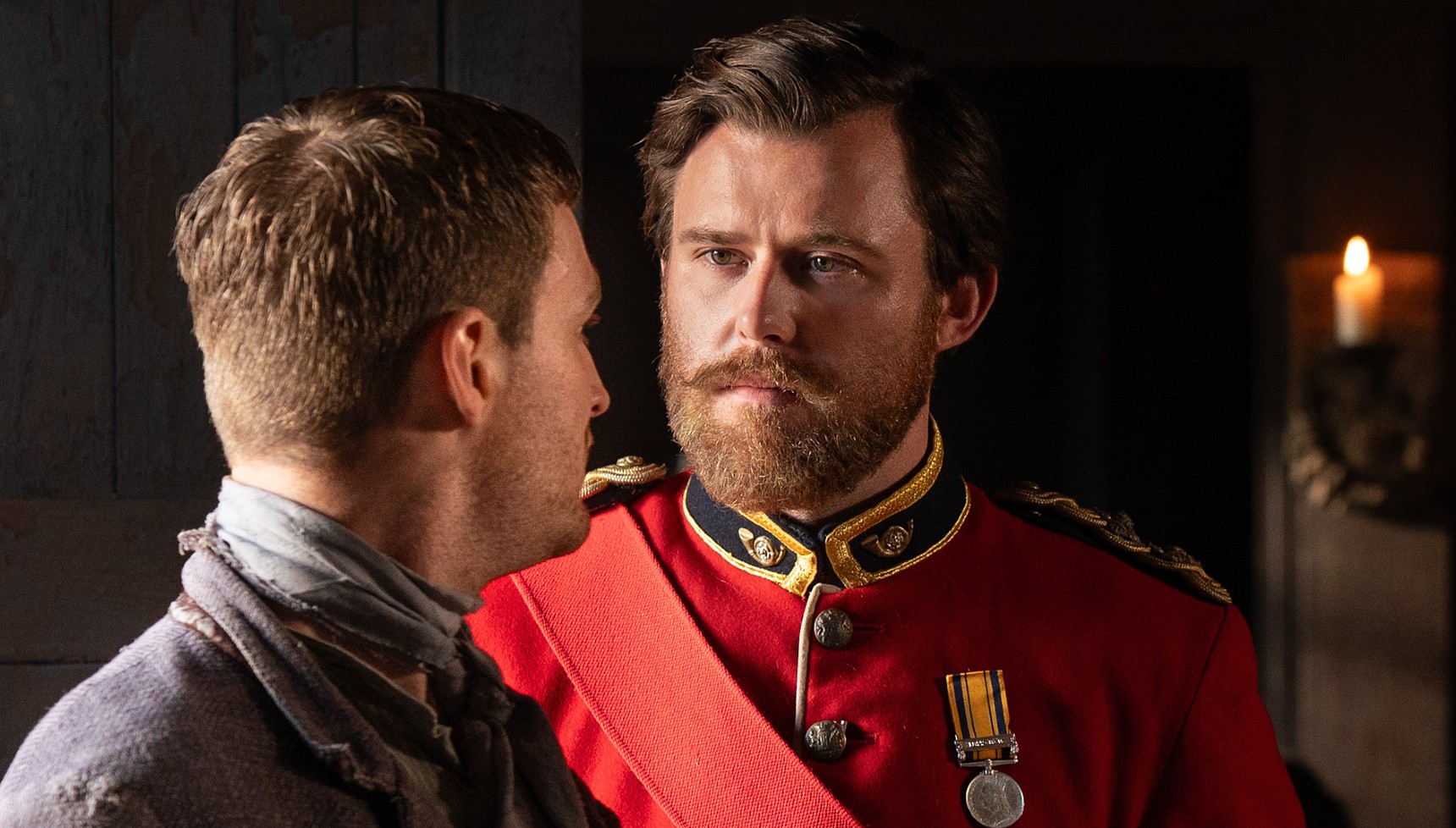 Niall McNamee as Captain Edward Blackwood in The Hardacres