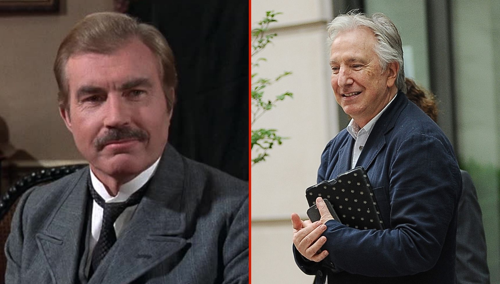 David Burke and Alan Rickman