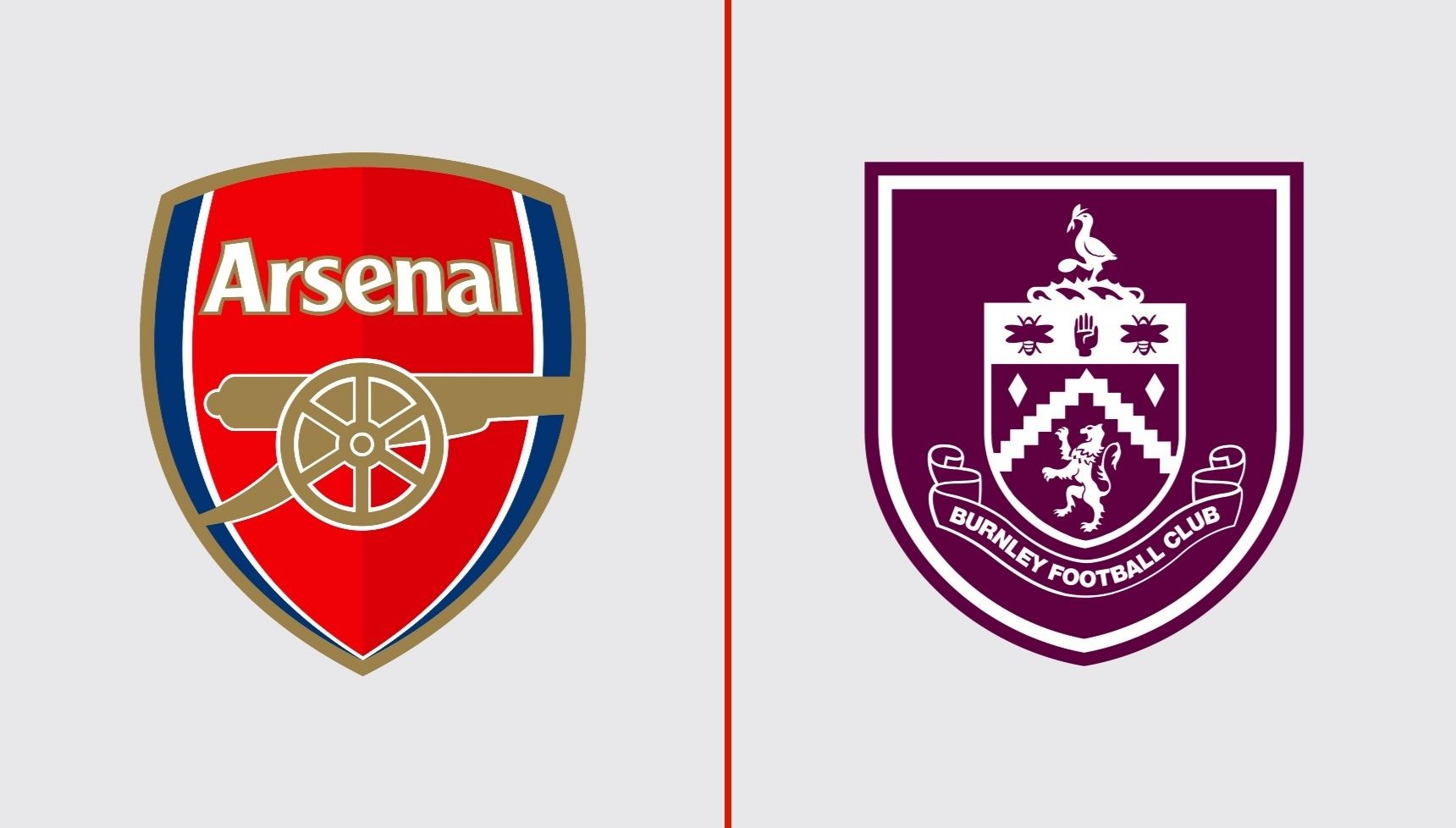 Arsenal and Burnley logos