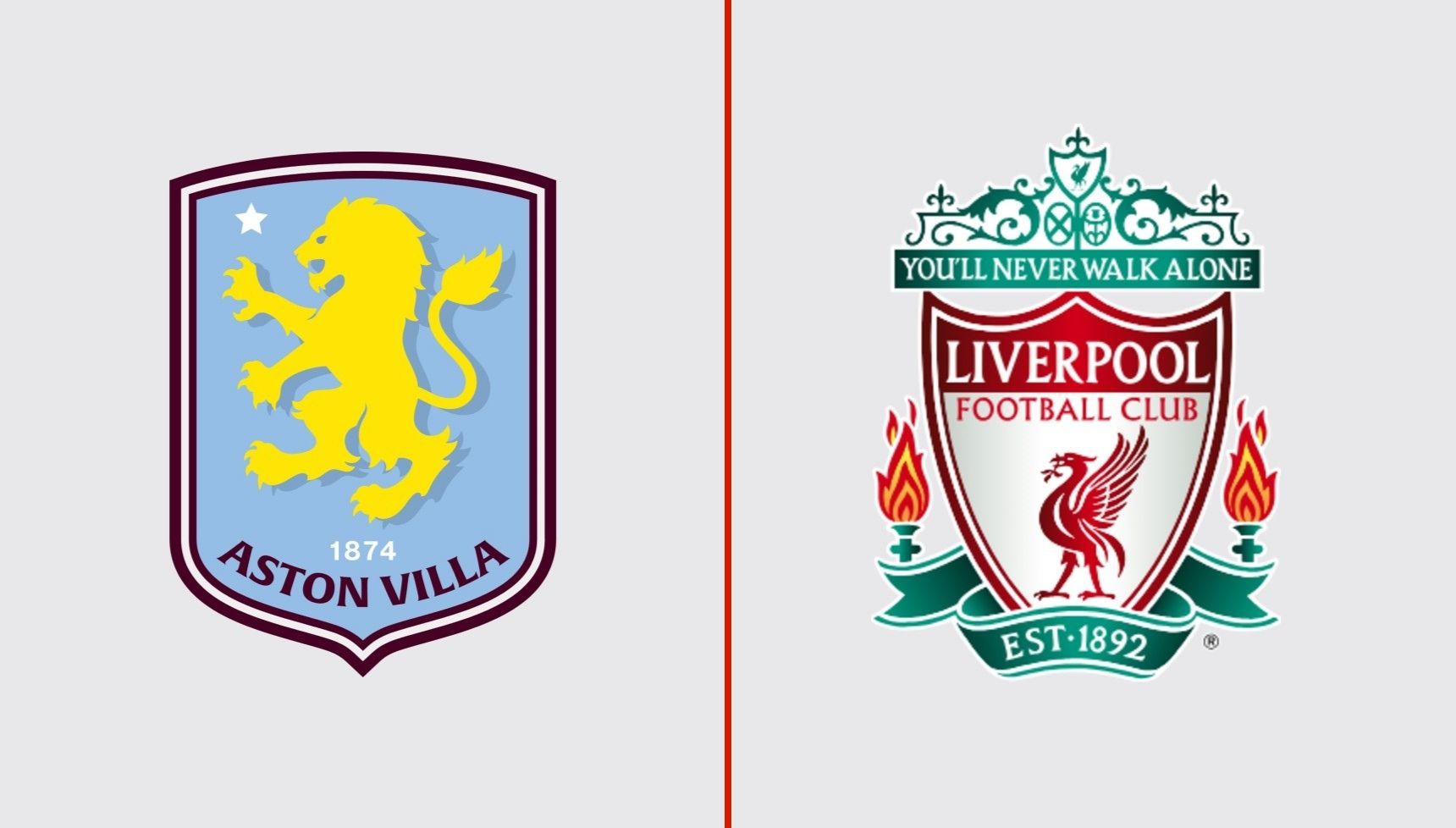 Aston Villa and Liverpool's logos