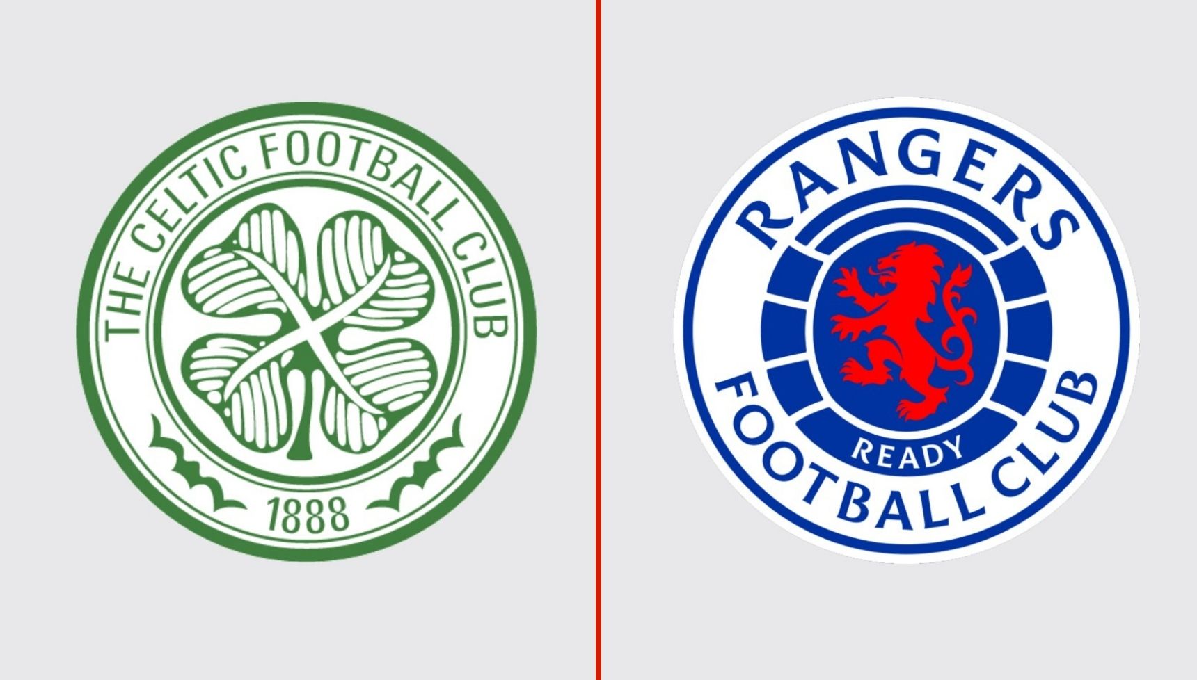 Celtic and Rangers' logos
