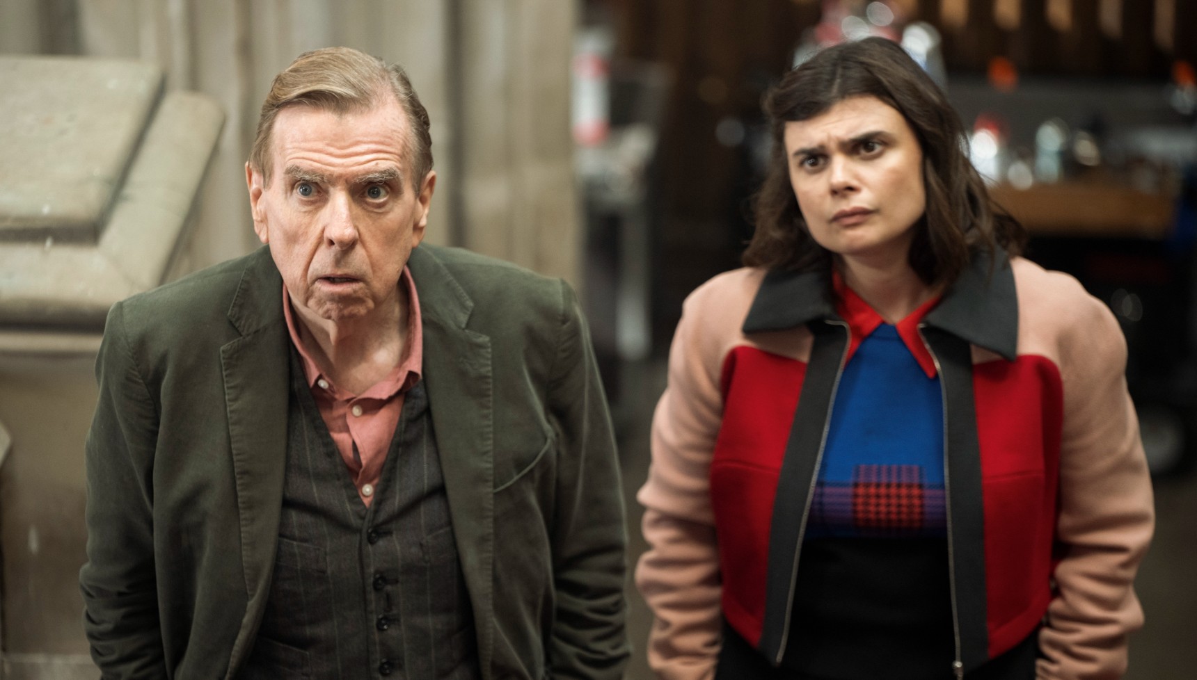 Timothy Spall and Gwyneth Keyworth in Death Valley series 2