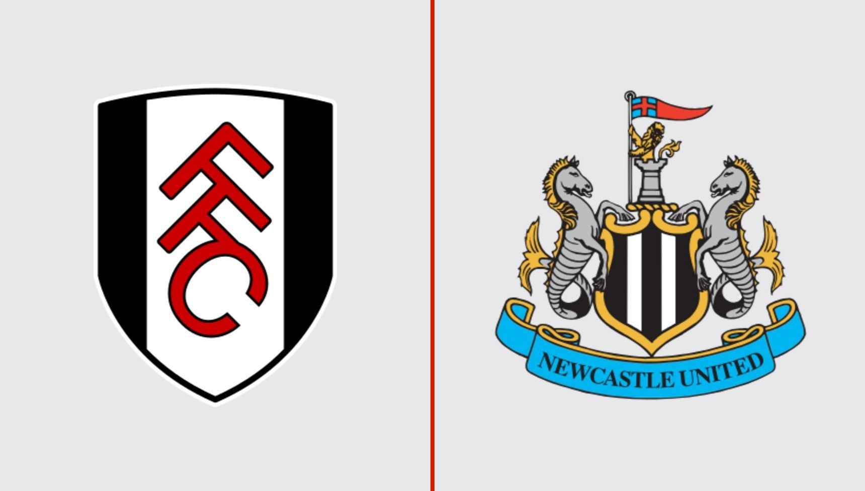 Fulham and Newcastle United's logos