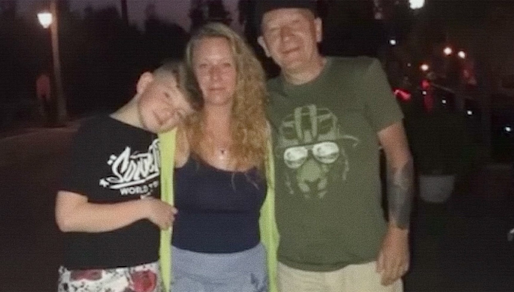 Alex Batty with his mum Melanie and grandfather David