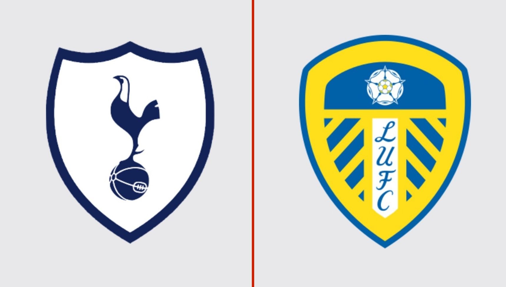 Tottenham Hotspur and Leeds United's logos