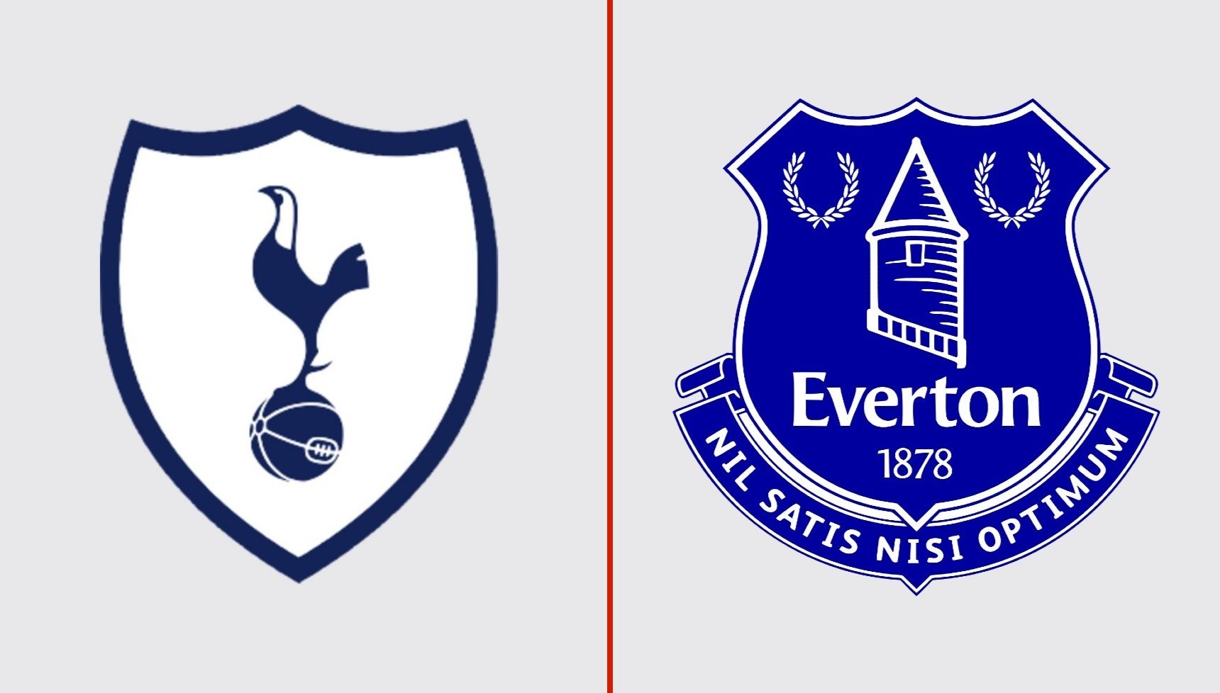Tottenham Hotspur and Everton's logos