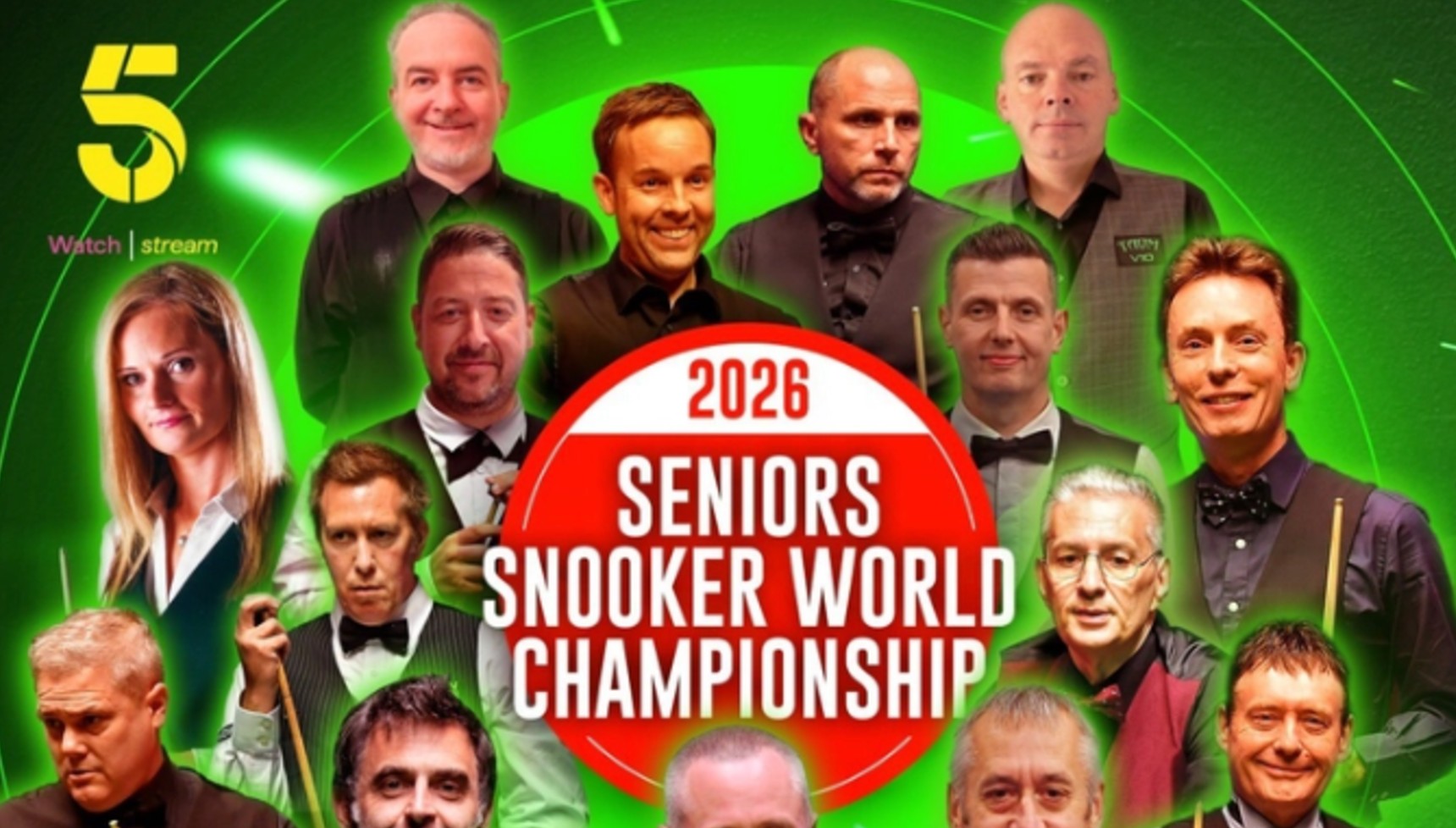 The poster for the World Seniors Snooker Championship