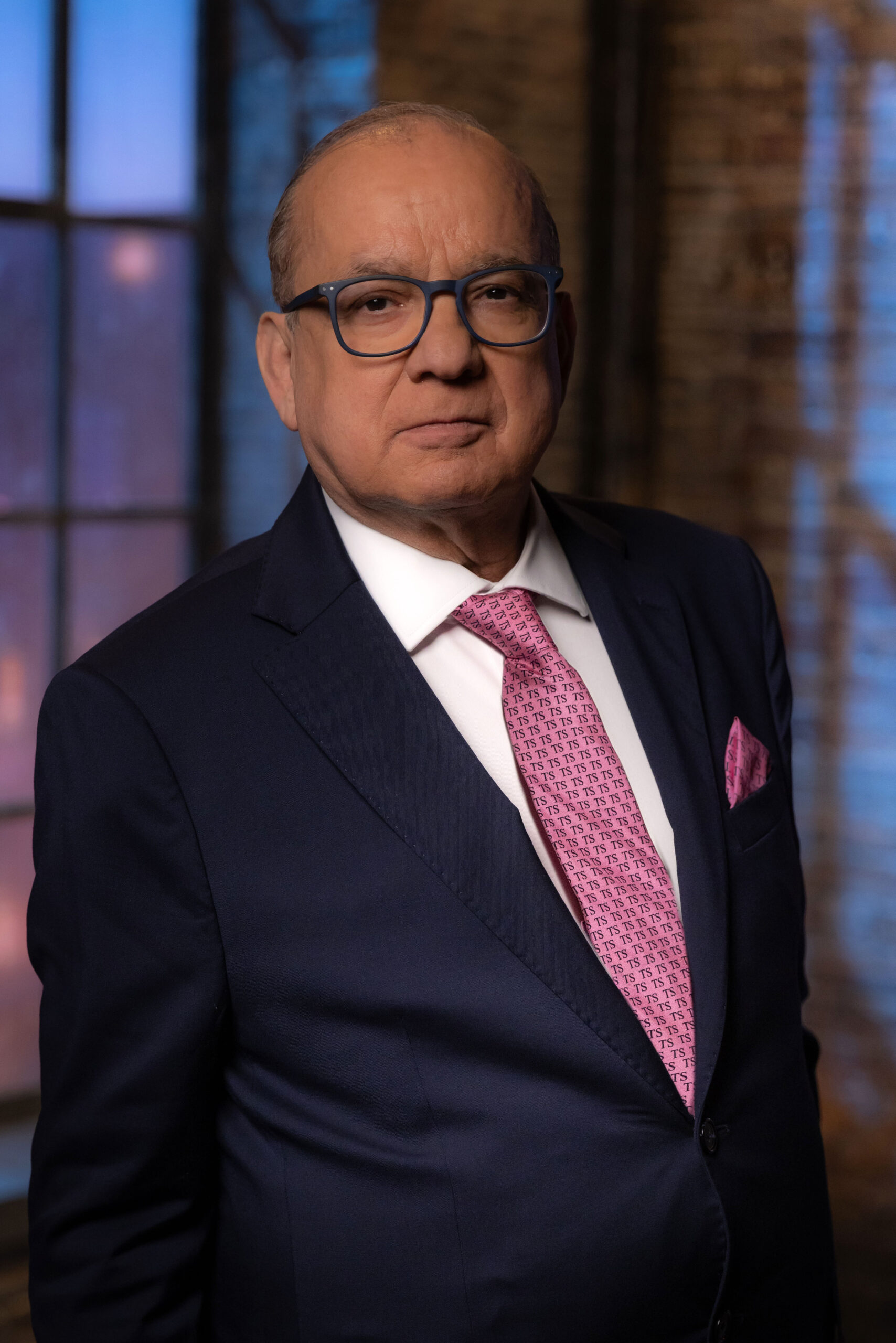 Touker Suleyman in a suit on Dragons Den 