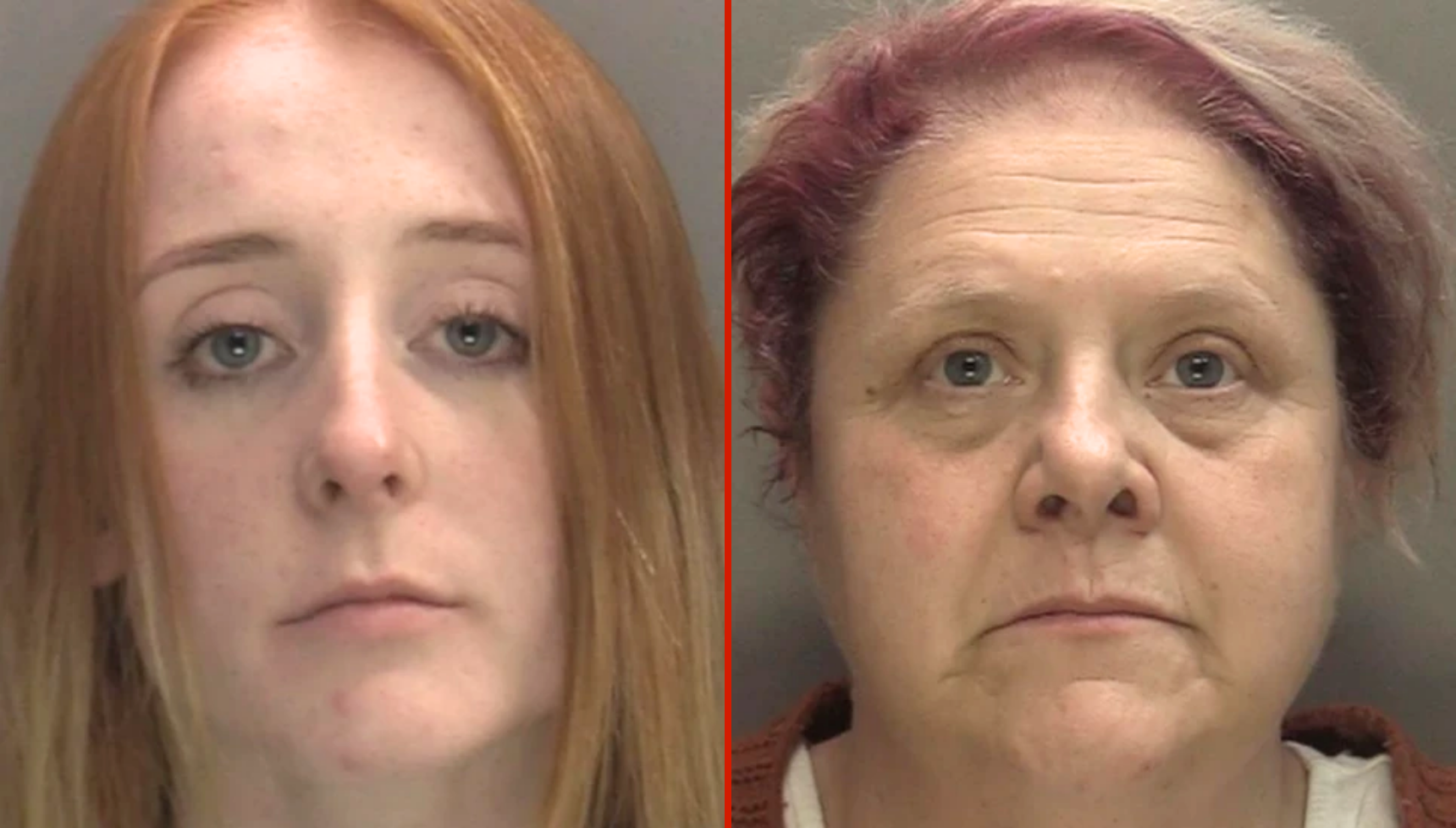 Kimberley Cookson and Deborah Latewood mugshots