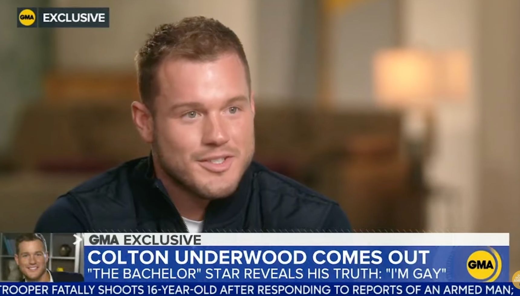 Colton Underwood on Good Morning America