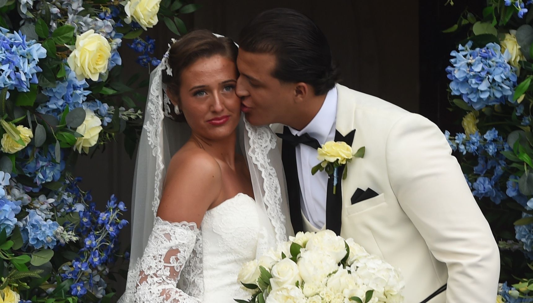 Venezuela Fury and Noah Price on their wedding day