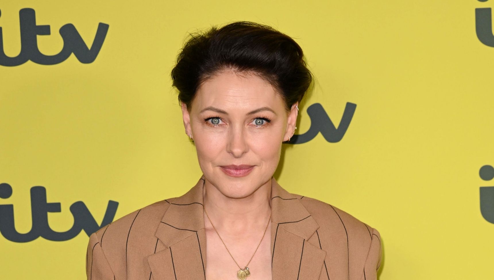 Emma Willis posing at ITV event
