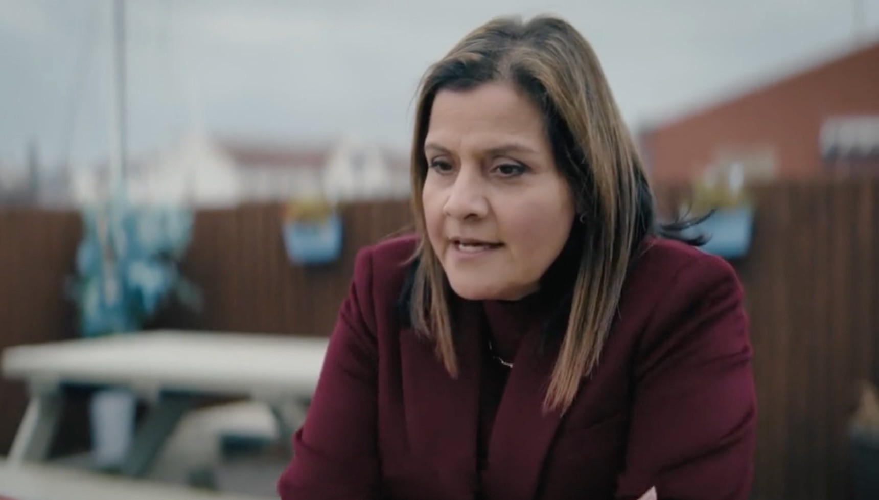 Nina Wadia as solicitor Laura Mistry in The Fortune