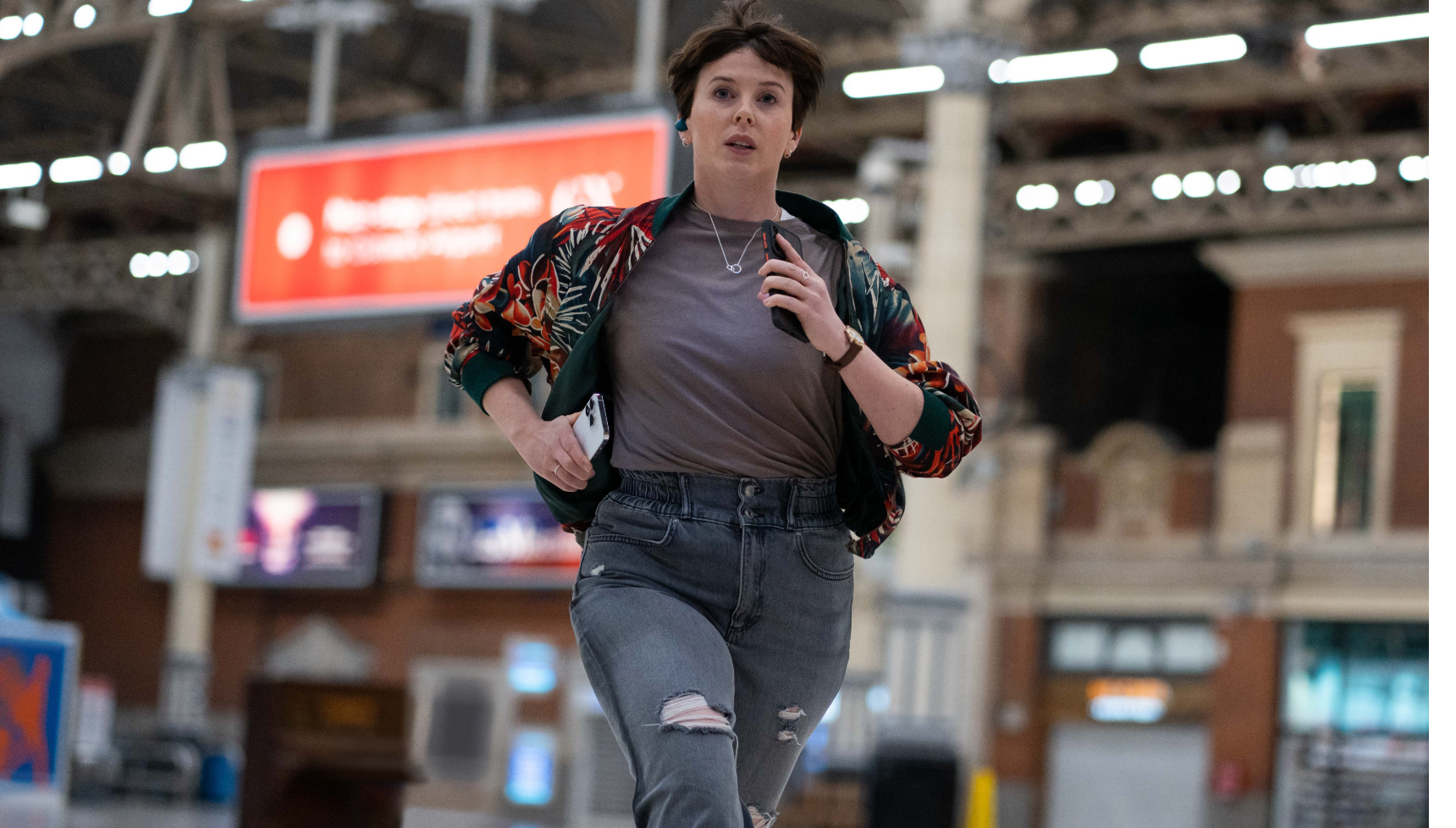 Alexandra Roach as Abby Aysgarth in Nightsleeper series 1