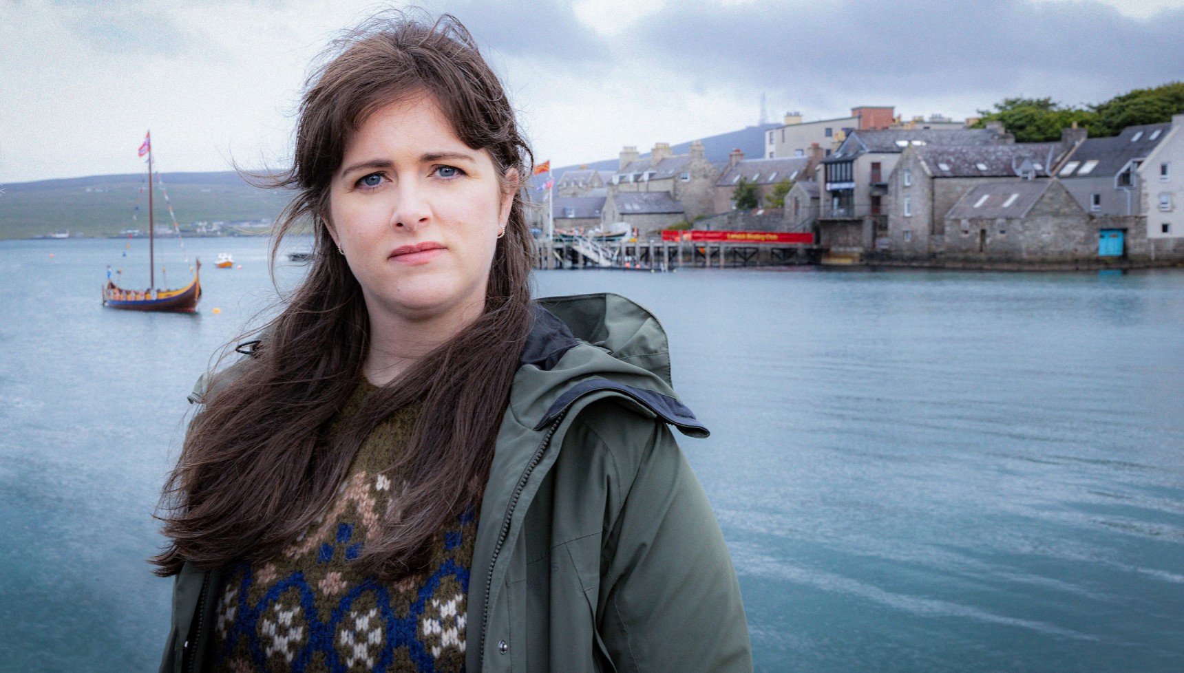 Alison O'Donnell as Tosh in Shetland