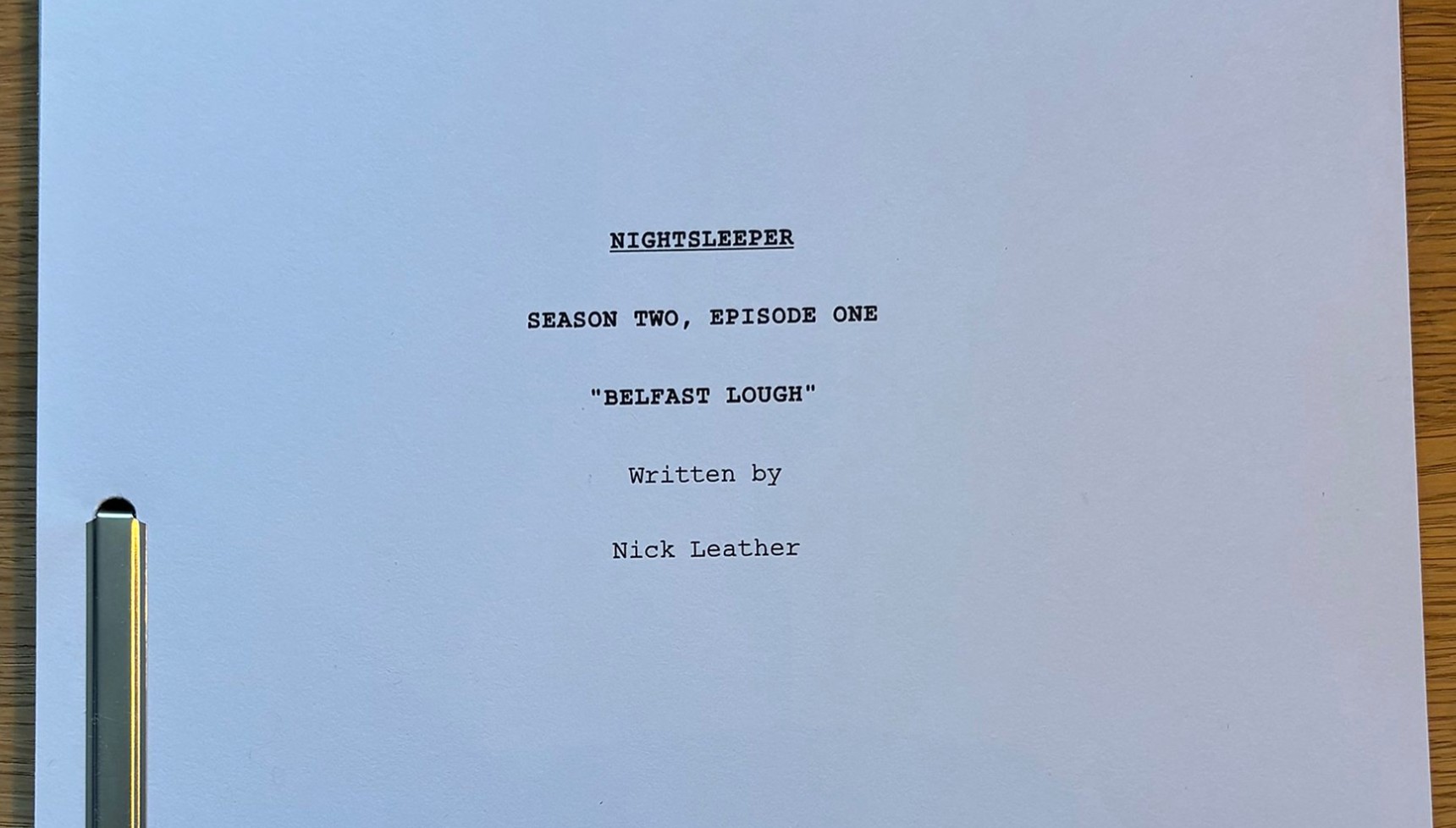 Nightsleeper series 2 scripts