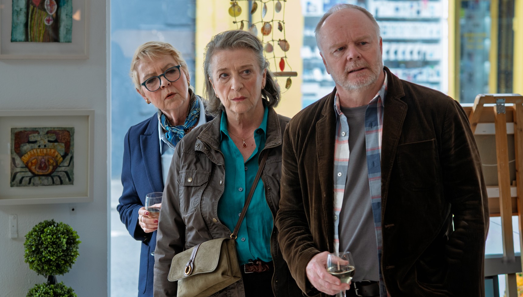 Last Resort stars Tessa Peake Jones, Caroline Quentin, Tessa Peake-Jones, and Jason Watkins (Credit: Channel 5)