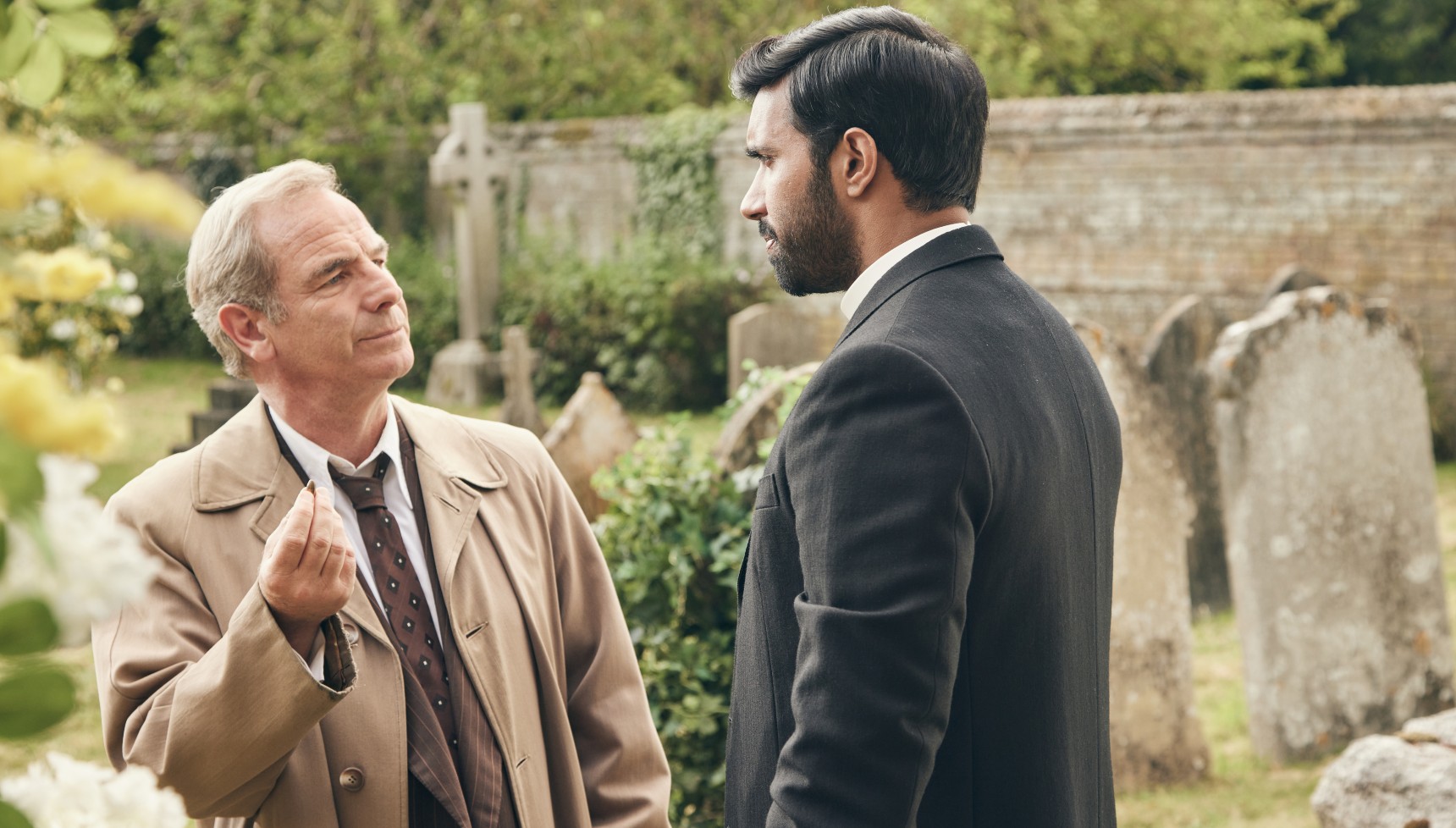 Geordie Keating and Alphy Kottaram in Grantchester