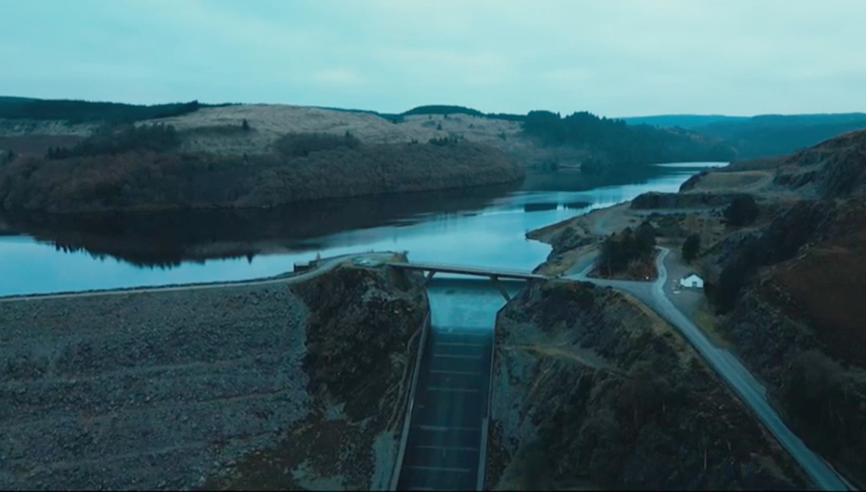 Llyn Brianne is a man-made reservoir in the headwaters of the River Towy in Wales.