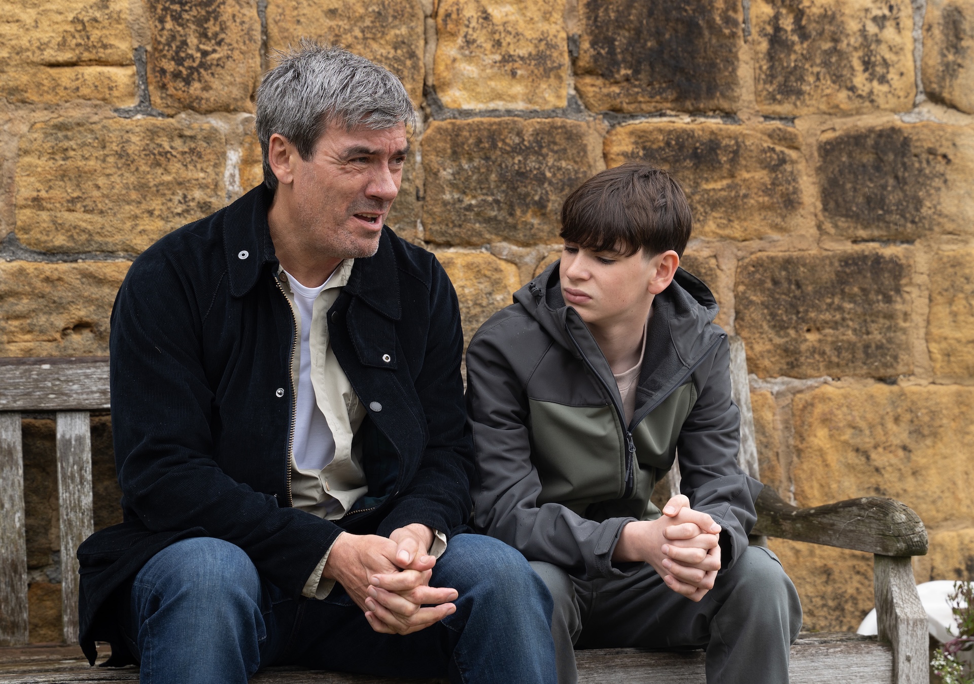 Cain asks Kyle if Moira can adopt him (Credit: ITV)