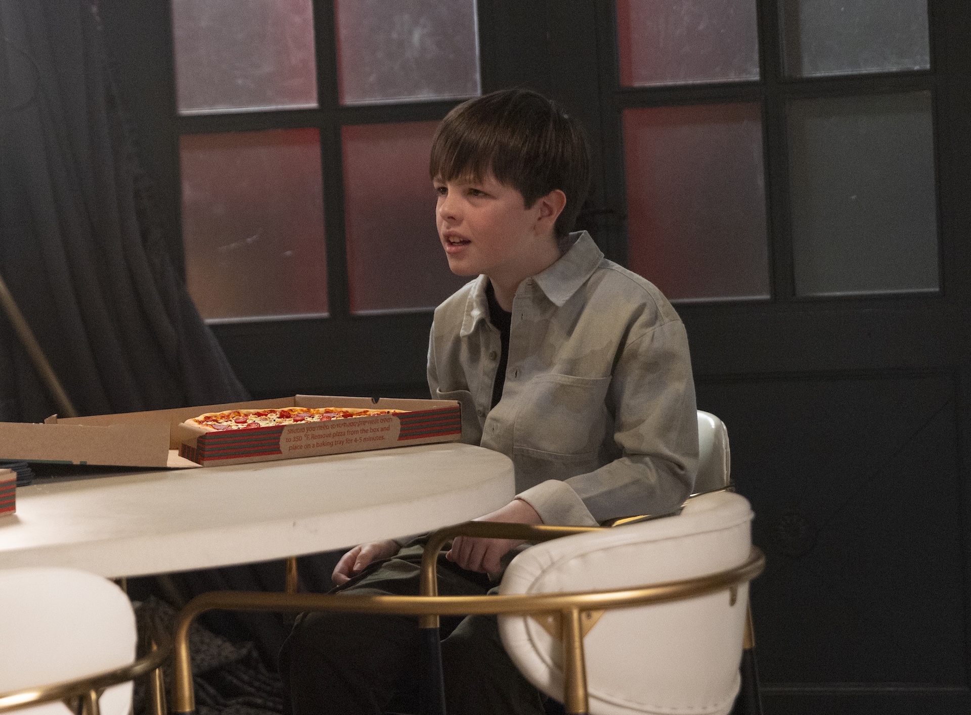Harry angry at the table
