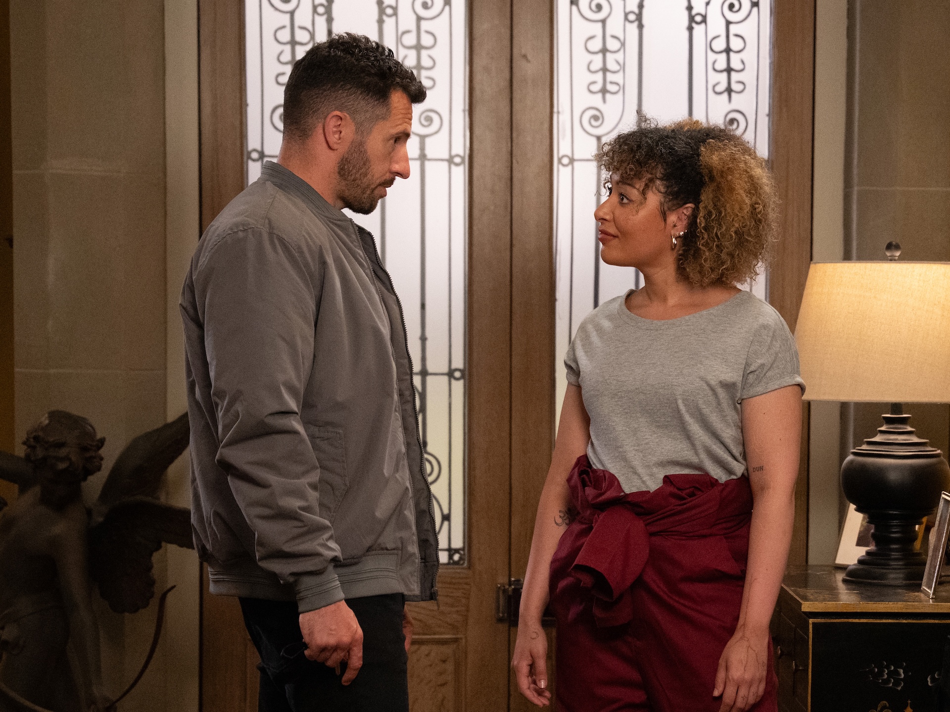 Serena and Ross in Home Farm