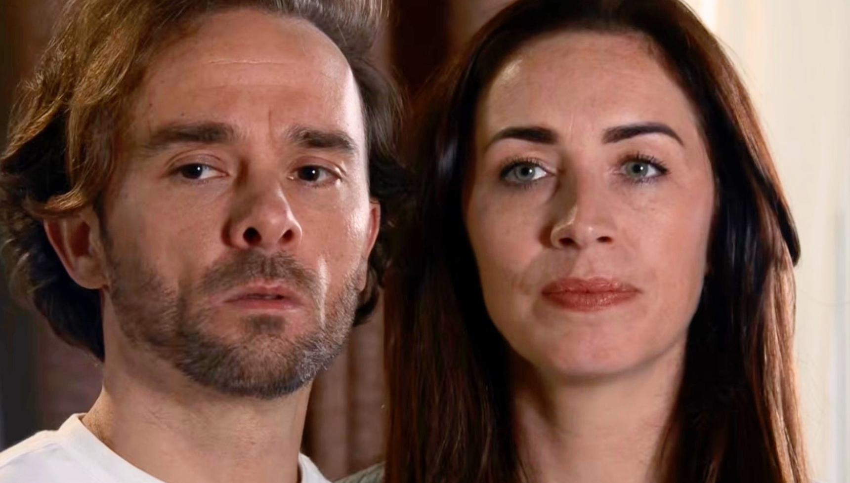 Coronation Street's David and Shona serious