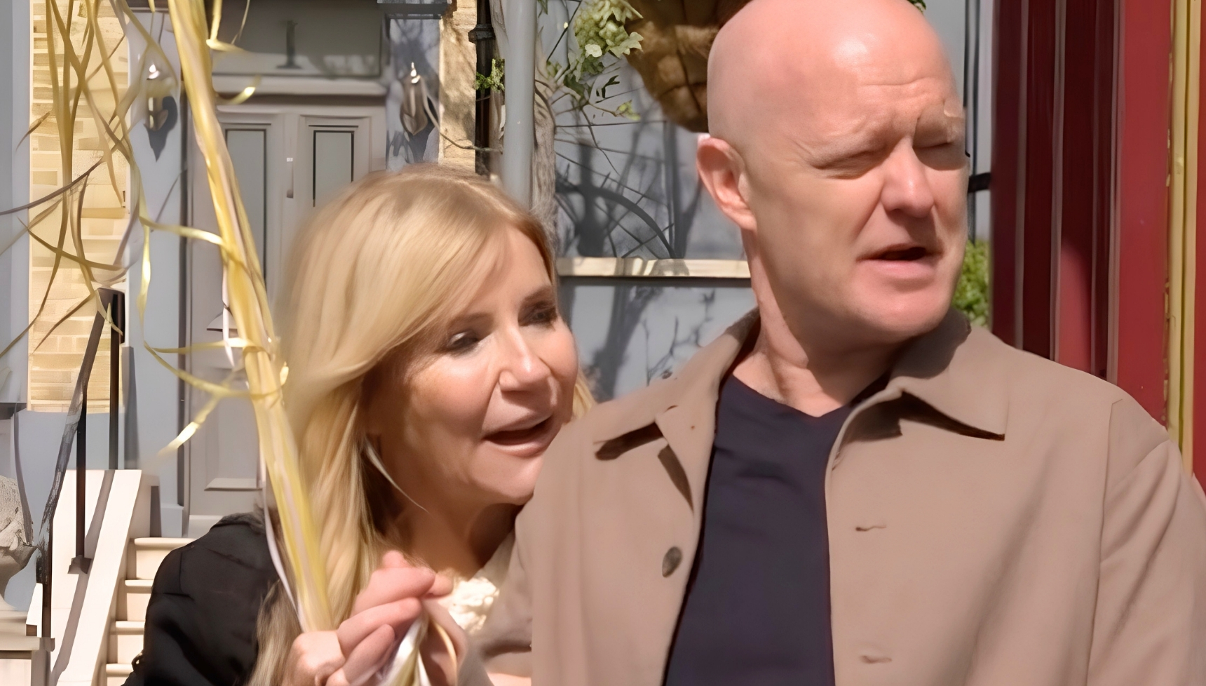Max and Cindy together in EastEnders