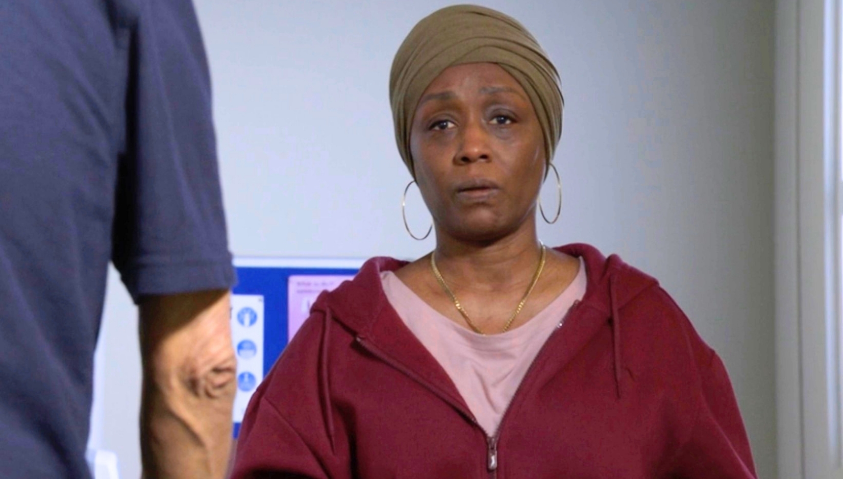 EastEnders' Denise upset